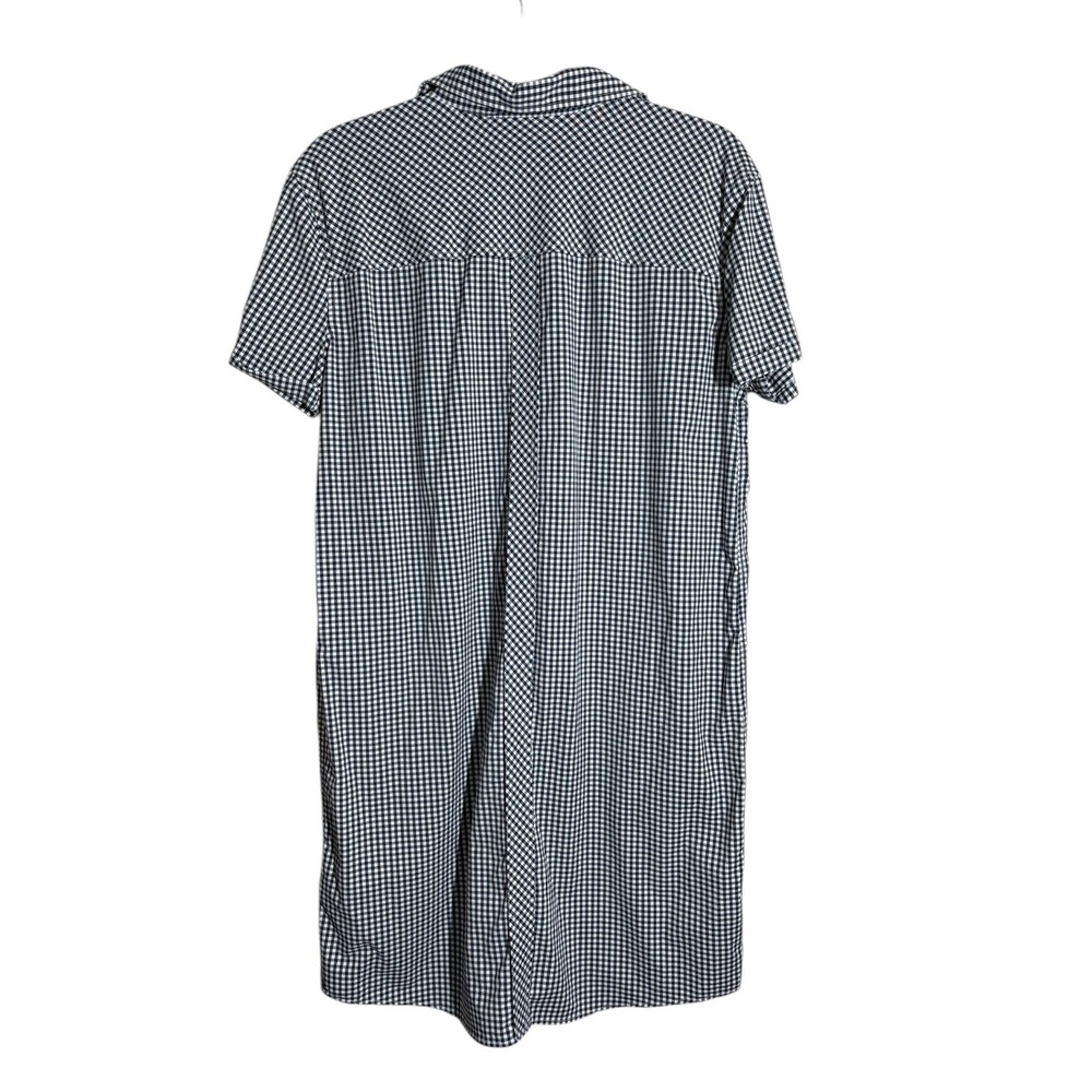 Southern Tide Gingham checked performance dress w pockets sz LG Navy & White - Picture 3 of 10